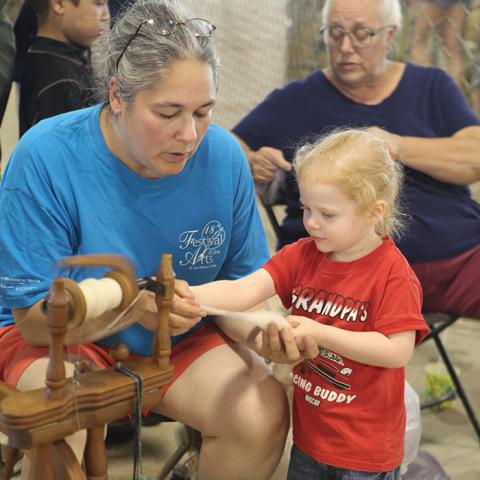 Sheep to Shawl Demonstration